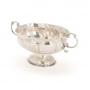 Baroque silver brandy dish