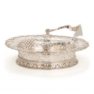 George II silver handle basket