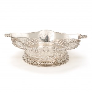 George II silver handle basket