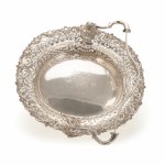 George II silver handle basket