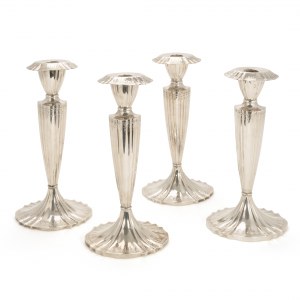Marcus & Co set of silver candlesticks