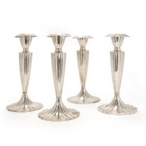 Marcus & Co set of silver candlesticks