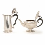 Silver coffee and tea pot