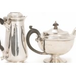 Silver coffee and tea pot