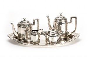 Silver coffee and tea service