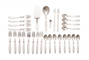 Georg Jensen silver cutlery 'Cactus Design No. 30'
