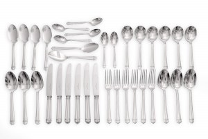 Christofle silver cutlery 'Aria' for 6 persons