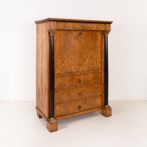 Secrétaire-armoire de style Empire avec colonnes indépendantes