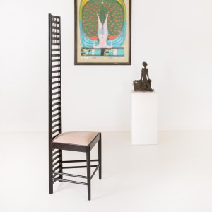 'Hill House chair', design by Charles Rennie Mackintosh