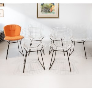 Knoll International Bertoia Chairs, design by Harry Bertoia