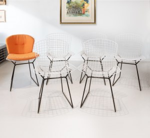 Krzesła Knoll International Bertoia, projekt Harry Bertoia