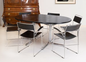 Midcentury dining room set with Arrben chairs