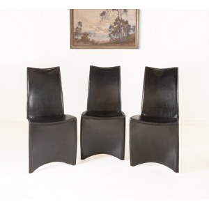 Tri stoličky Driade Aleph 'Ed Archer', dizajn Philippe Starck