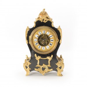 Horloge de cheminée avec échappement visible