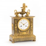 Empire-style mantel clock