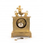 Empire-style mantel clock