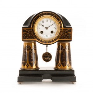 Secesyjny zegar kominkowy firmy Erhard and Sons