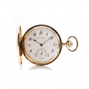 Julius Assmann Glashütte Savonette con catena da orologio