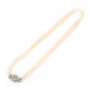 Perlen-Diamant-Collier