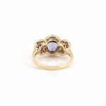 Ring mit Tansanit-Diamantbesatz