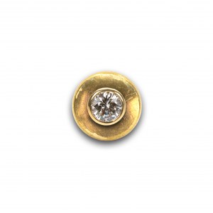 Tie pin stud with diamond