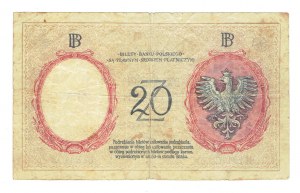 II RP, 20 zloty 1924 - II EM.C - Forgery to the detriment of the issuer.