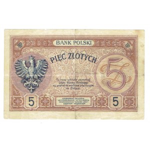 II RP, 5 złotych 28 lutego 1919 S. 54. A. -