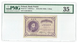 II RP, 1 złoty 1919 S. 2 B - PMG 35