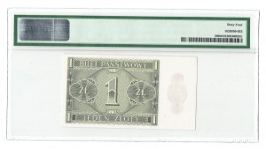 II RP, 1 zloty 1938 IL - PMG 64