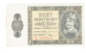 II RP, 1 zloty 1938 IA