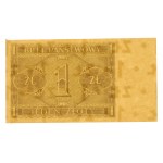 II RP, 1 złoty 1938 - tylko druk rewersu GDA 64 EPQ