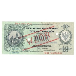 II RP, 10 mln marek polskich 1923 C - WZÓR