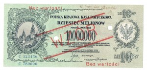 II RP, 10 miliónov poľských mariek 1923 C - MODEL