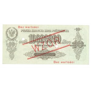 II RP, 10 mln marek polskich 1923 C - WZÓR