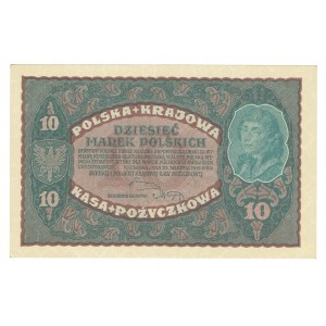 II RP, 10 marek polskich 1919 II Serja DH