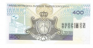 PWPW 400 zloty 1996 - SPECIMEN