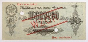 II RP, 10 million Polish marks 1923 B - MODEL.