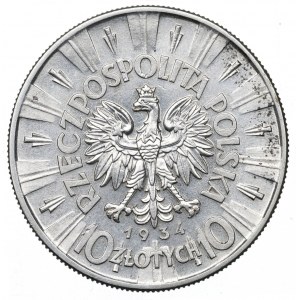 II Republic of Poland, 10 zloty 1934 Pilsudski