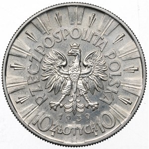 Druhá republika, 10 zlotých 1939 Pilsudski
