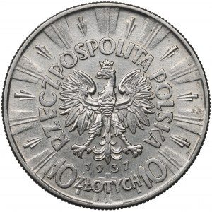 II Republic of Poland, 10 zloty 1937 Pilsudski