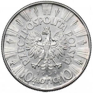 Druhá republika, 10 zlotých 1939 Pilsudski