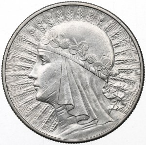 II RP, 10 zloty 1932 BZM Tête de femme