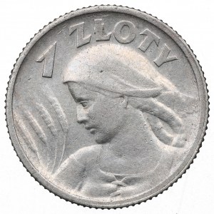 II RP, 1 zloty 1924 (corno e torcia), Parigi Donna e orecchie