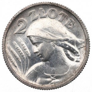 II RP, 2 Gold 1924 (Horn und Fackel), Paris Frau und Ohren