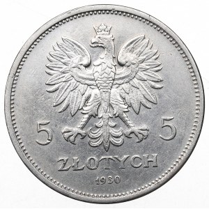 II Republic of Poland, 5 zloty 1930 November uprising