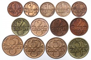 Second Republic, Set of 2-5 pennies