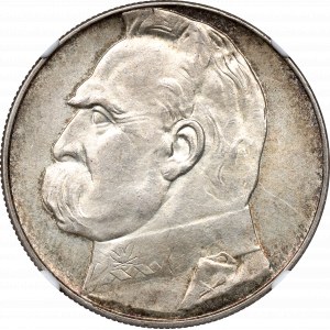 II RP, 10 zloty 1936 Piłsudski - NGC UNC Det.