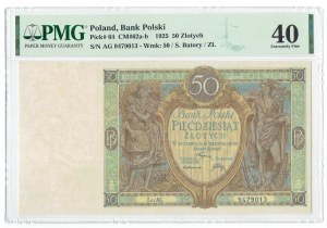 II RP, 50 złotych 1925 - AG - PMG 40