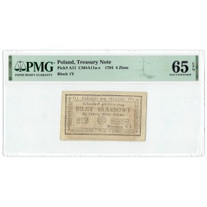 Kosciuszko uprising, 4 zloty 1794