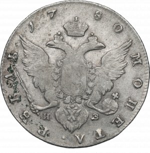 Rusko, Katarína II, rubeľ 1780 ИЗ
